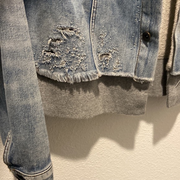 Free People Hooded Denim Jacket - Picture 4 of 10